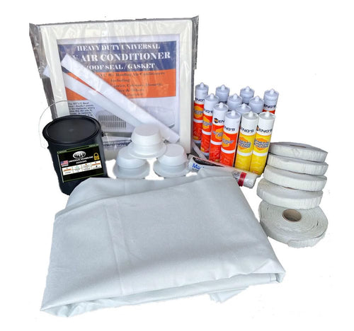 Deluxe TPO Folded Membrane Heng's Installation Kit - 9'6" x 38', White Plus