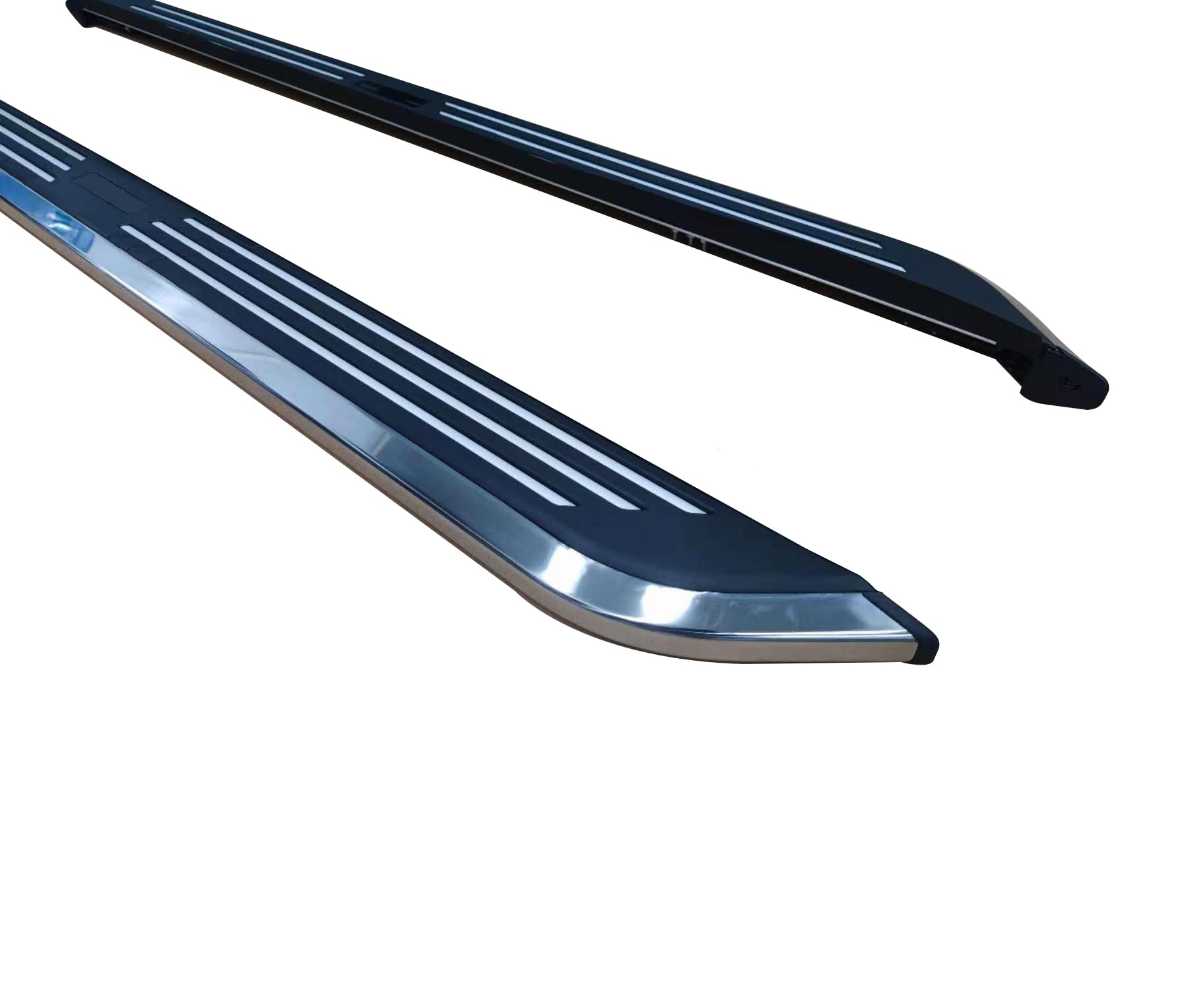 Pinnacle Running Boards Black & Silver Black Horse Compatible with 2023-2024 Honda Pilot-PIH3073