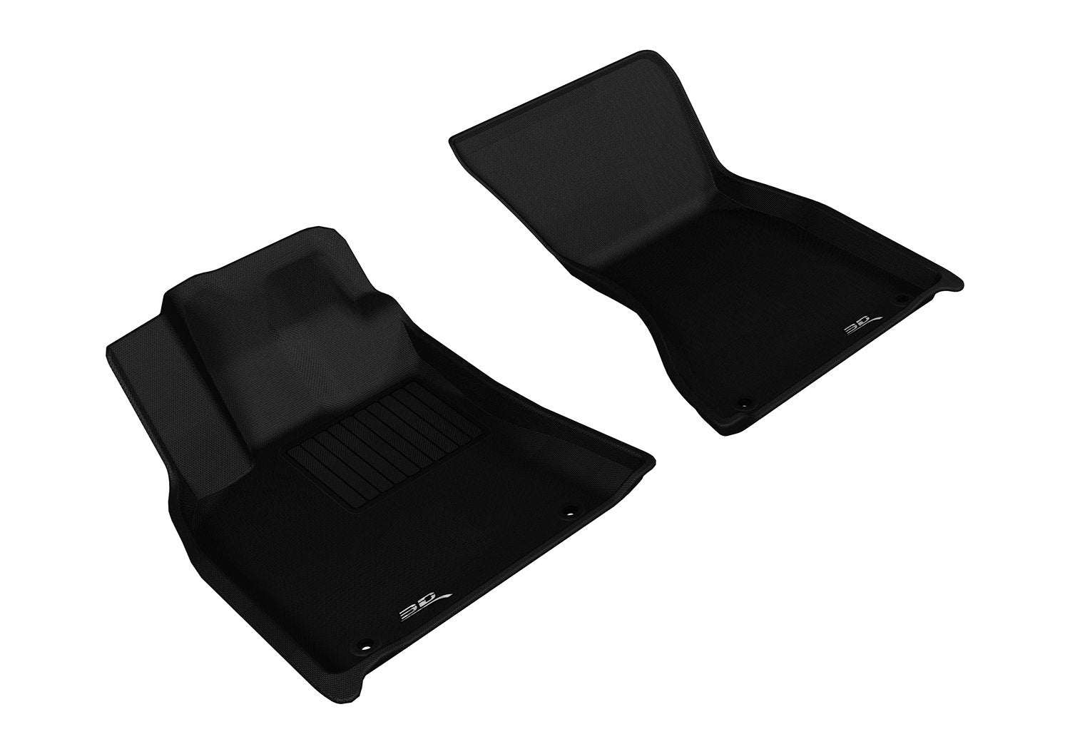 Kagu 3D MAXpider Custom Fit Floor Mat (Black) Compatible with Porsche Macan (95B) 2015-2026 - Front Row