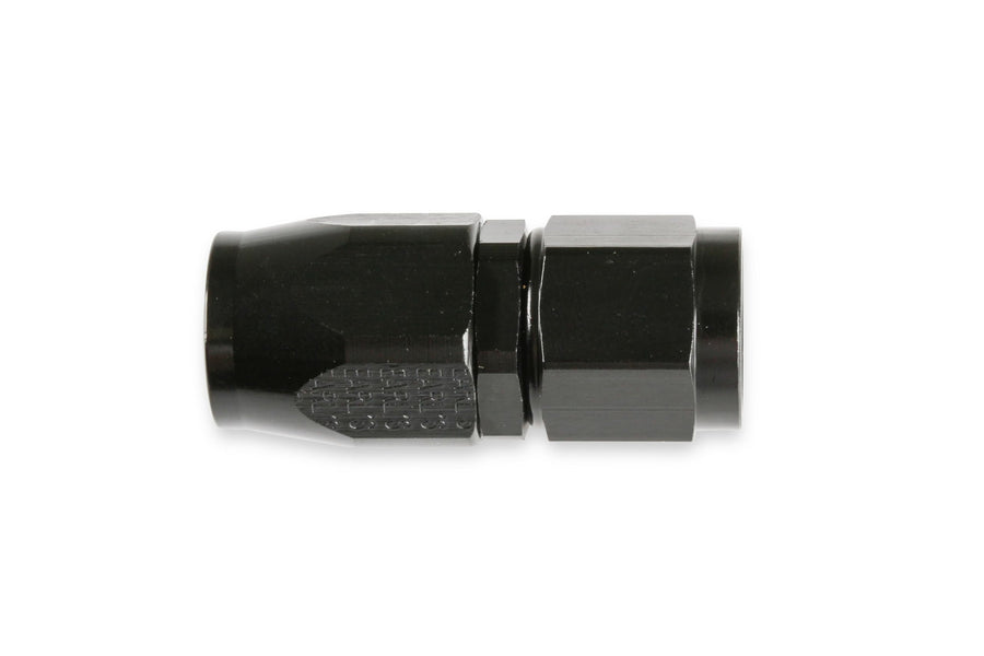 Earl's Straight Swivel-Seal® Hose End -6 AN - Black - AT800106ERLP Clamshell Package