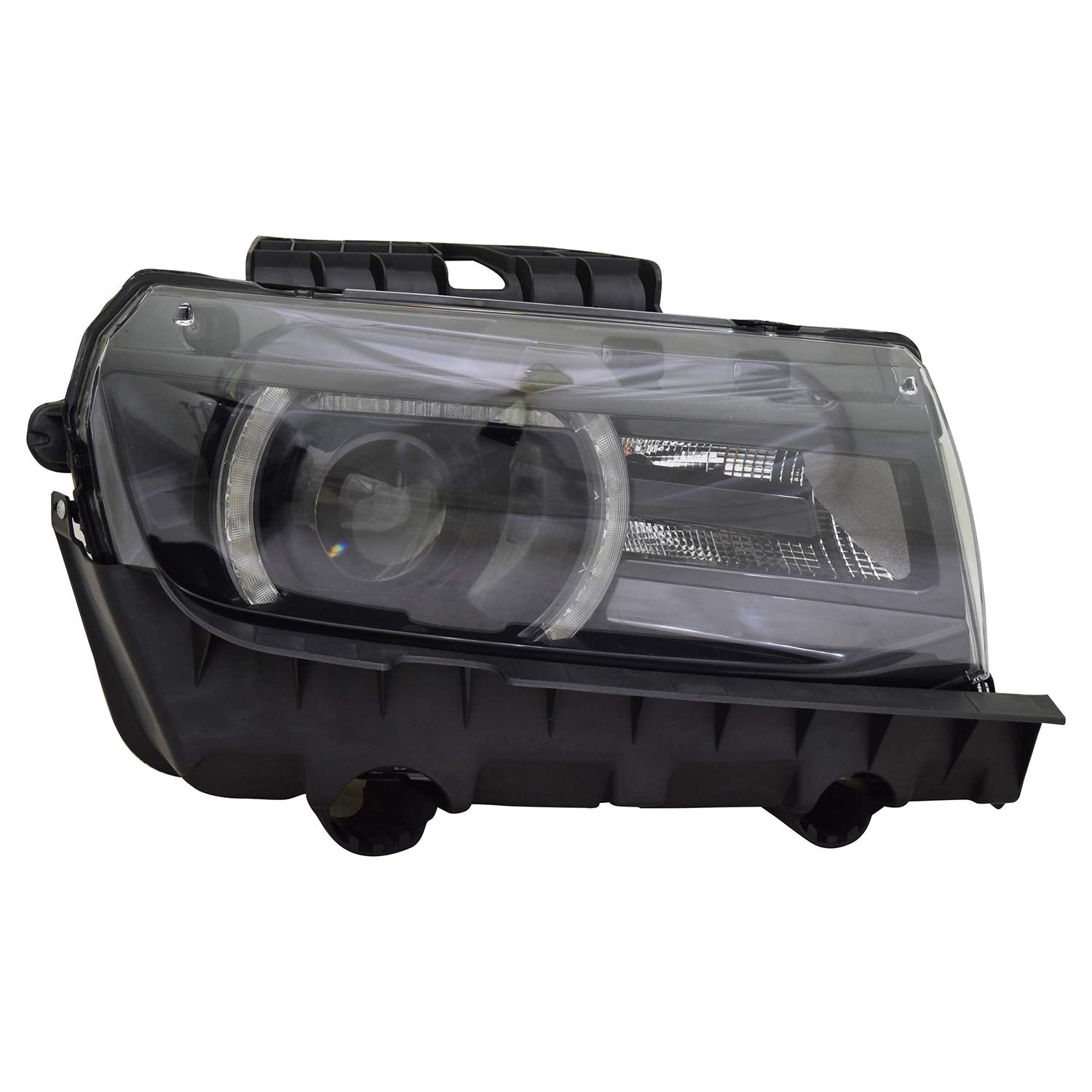 Right TYC Headlight Assembly Compatible with 2014-2015 Chevrolet Camaro