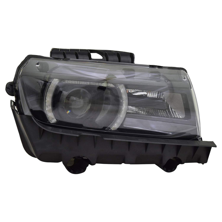 Right TYC Headlight Assembly Compatible with 2014-2015 Chevrolet Camaro