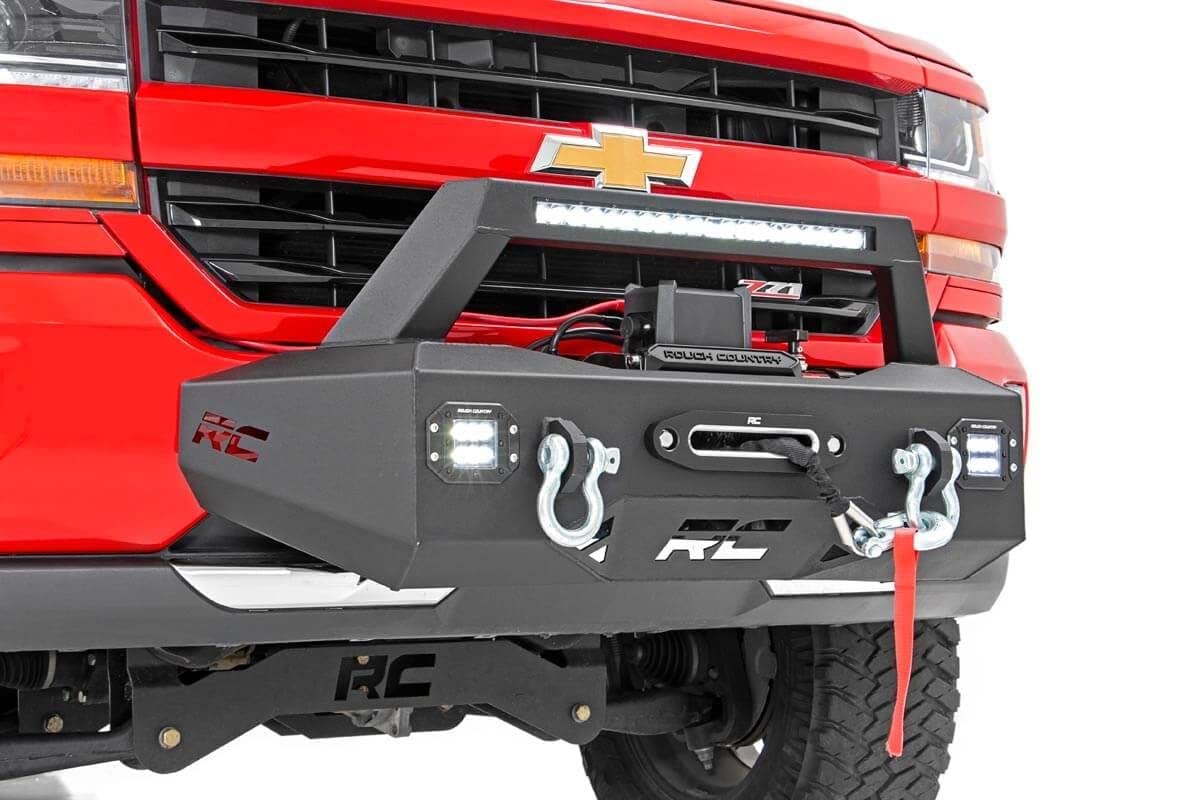 Rough Country Winch Mount System EXO for 2007-2018 Chevy Silverado 1500-10761