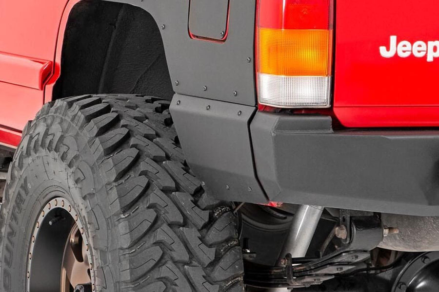 Rough Country Lower Rear Quarter Panel Armor for 97-01 Jeep Cherokee XJ - 10572