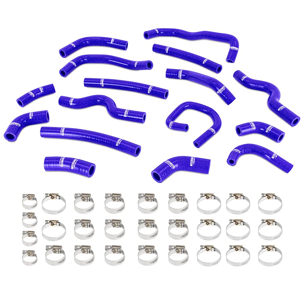 Mishimoto Silicone Ancillary & Heater Hose Kit MMHOSE-LCR-99HHBL, Compatible With Toyota Land Cruiser 4.7L 1998-2002, Blue