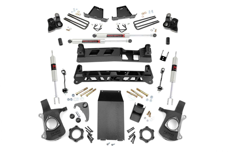 4" Rough Country Suspension Lift Kit with M1 Shocks for Chevy Silverado & GMC Sierra 1500 4WD (1999-2006)