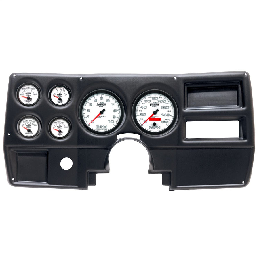 AutoMeter Dash Kit Direct Fit, (5" X2, 2 1/16" X4), Chevy/Gmc Truck No Vent 84-87, Phantom Ii (2922-10)