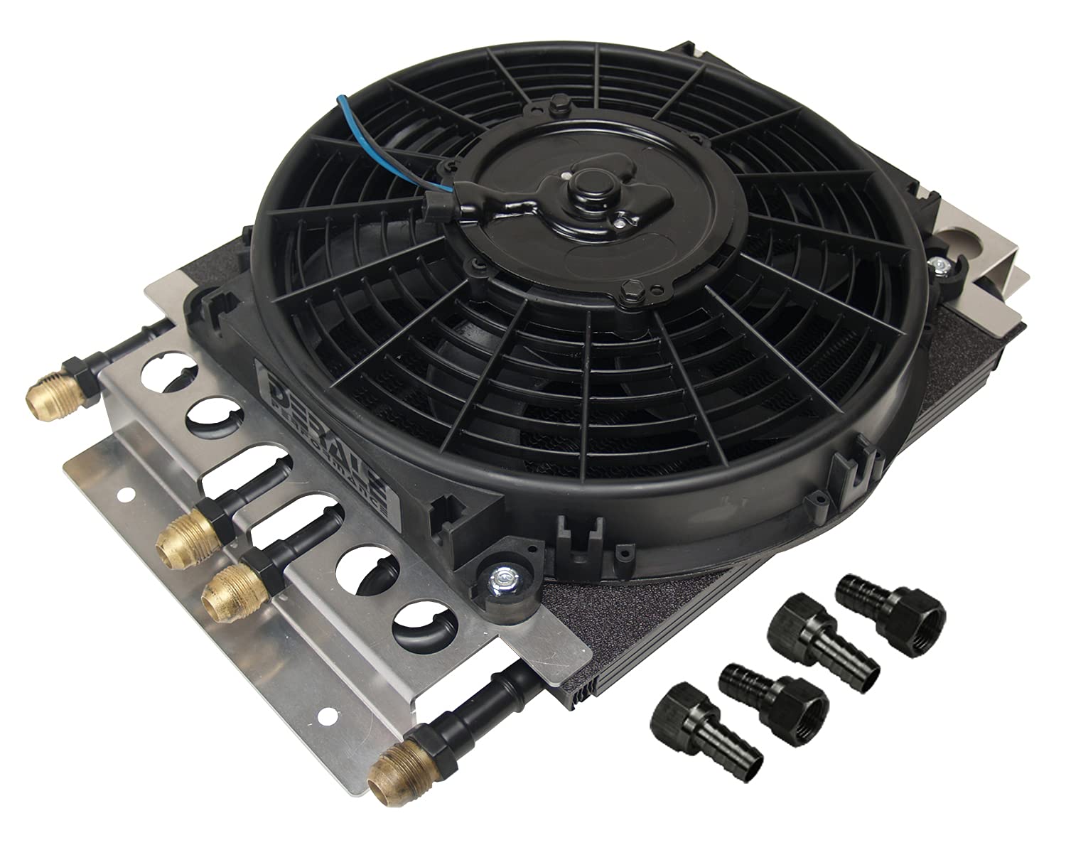 Electra-Cool Derale 15220 Remote Cooler Dual Circuit 2 in 1 Design , Black