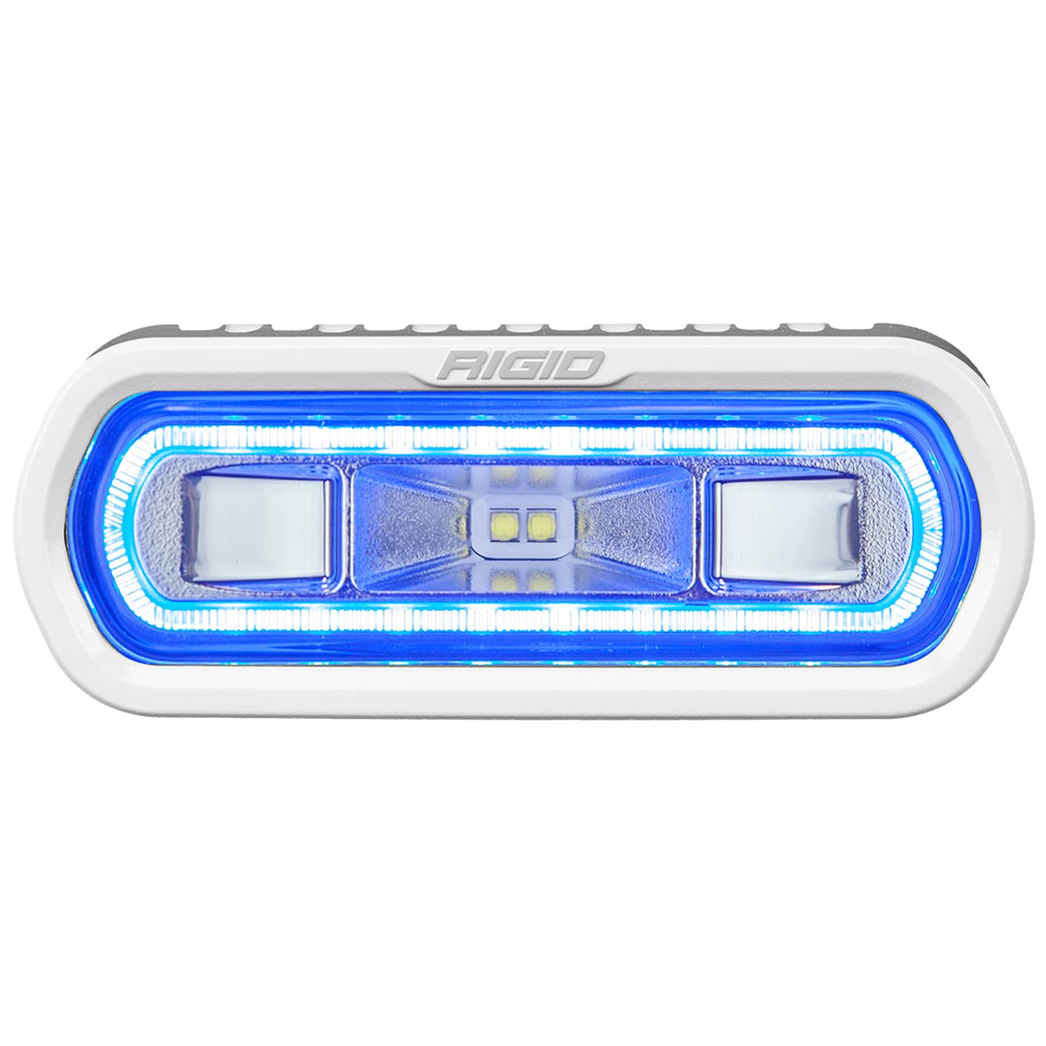 Marine Spreader Light Rigid Industries SR-L Series - White Surface Mount - White Light w/Blue Halo