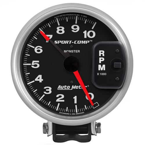 Auto Meter Sport-Comp 3900 Monster Tachometer,5.000 in.