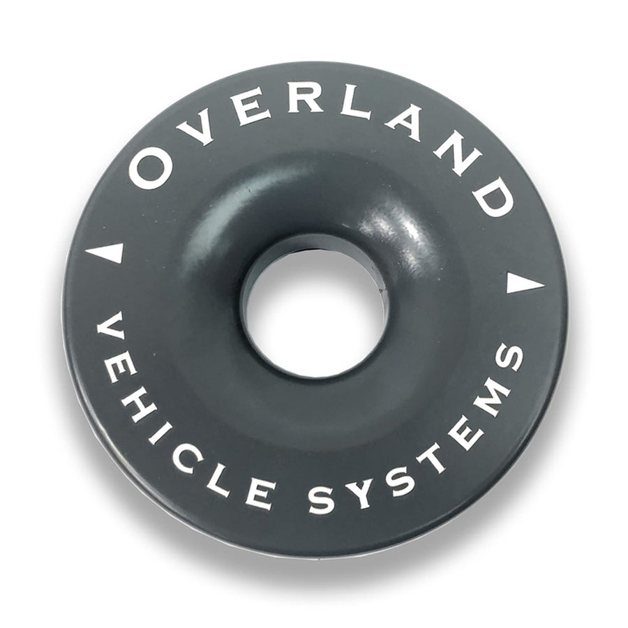Recovery Ring Overland Vehicle Systems 4.00" 41,000 lb. Gray With Storage Bag - T6 6061 Aircraft Grade Aluminum - For Use for Truck, SUV, ATV and UTV