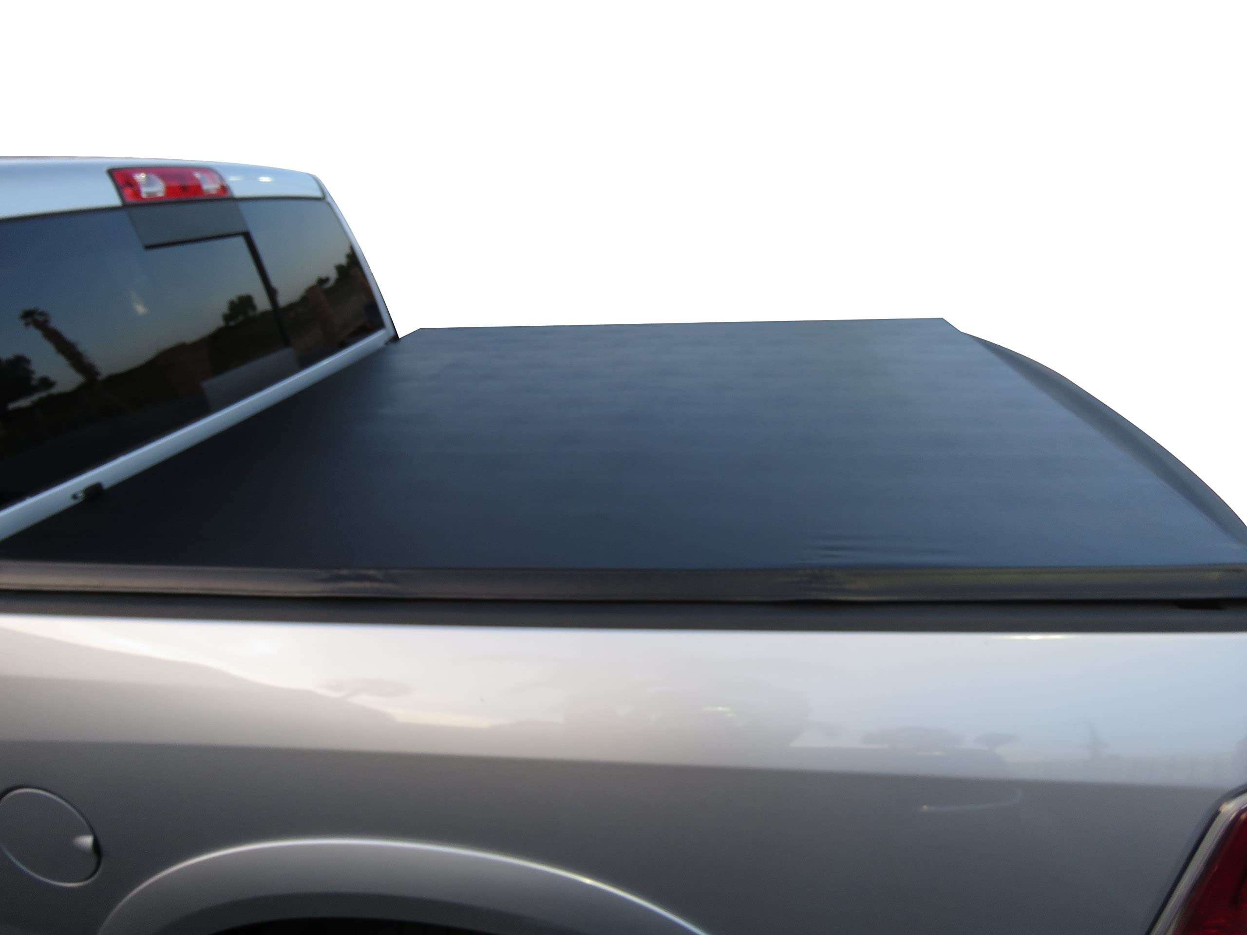 Premier Black Horse Soft Trifold Truck Bed Tonneau Cover Compatible with 2019-2023 Ram 1500 Classic|2011-2018 Ram 1500|2009-2010 Dodge Ram 1500 5.7ft Bed-PRS-DO10