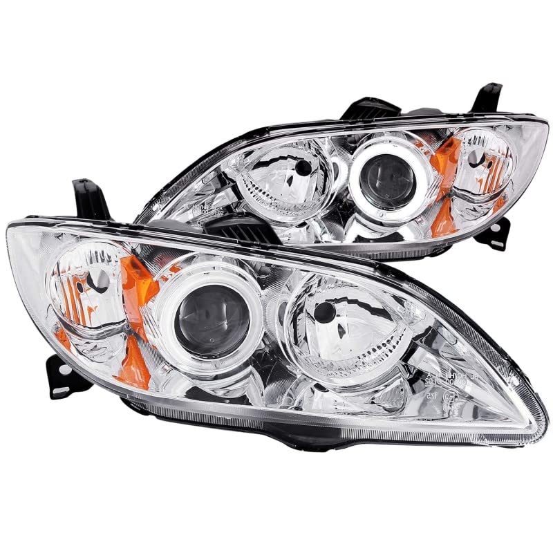 Projector Headlight Set ANZO USA w/CCFL Halo-Chrome 121211