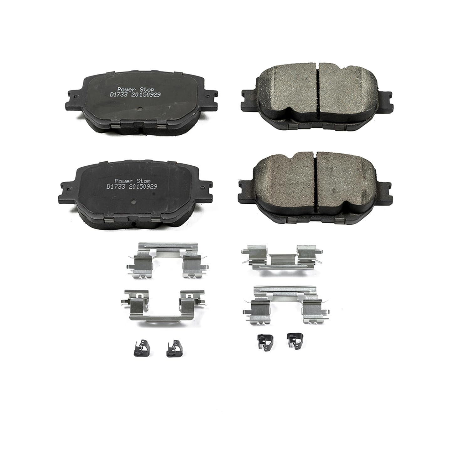 Power Stop Brake Kit Front For Lexus IS250 2014-15 - Ceramic Brake Pads With Installation Hardware, 17-1733