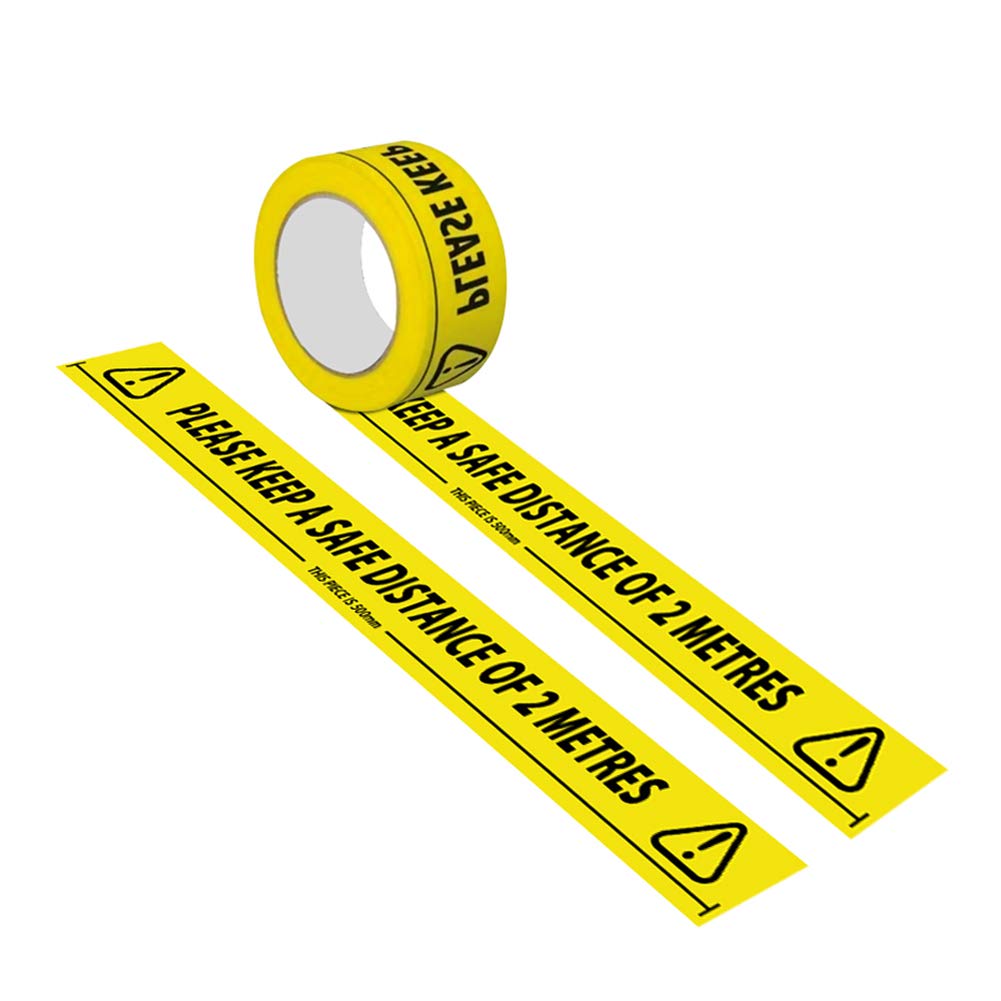2m Metre Apart ompait Social Safe Distancing Floor Tape,Safety Tape