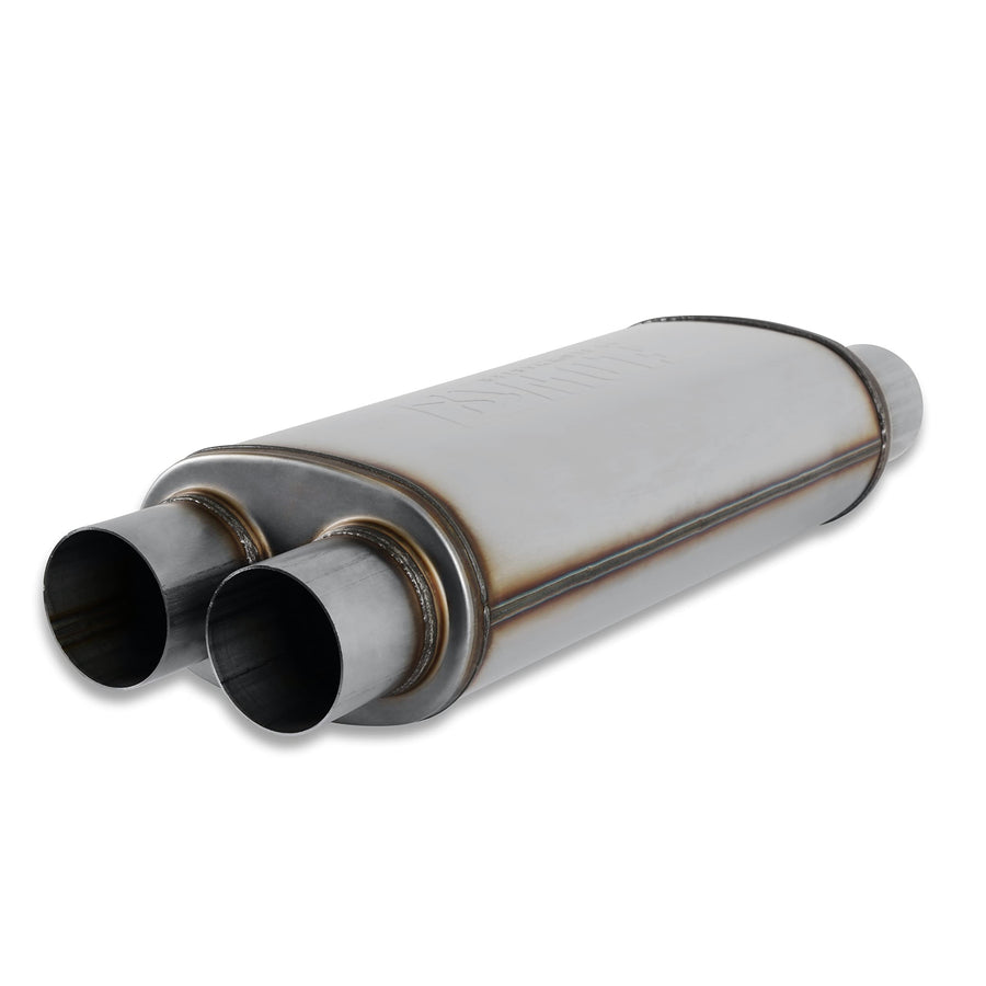 Flowmaster FlowFX Muffler 3" Dual Inlet/Outlet - Moderate Sound 409 Stainless Steel
