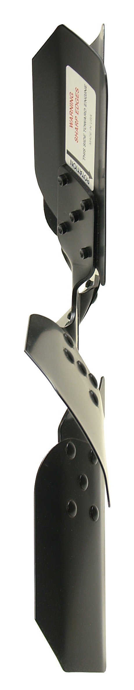Derale Heavy Duty 17919 Fan Blade Series 1000 19" Steel Clutch Fan Reverse Rotation, Black