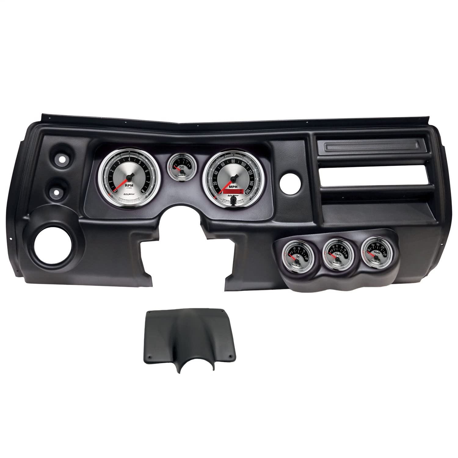 AutoMeter Dash Kit Direct Fit, (5" X2, 2 1/16" X4), Chevy Chevelle Vent 68, American Muscle (2904-01)