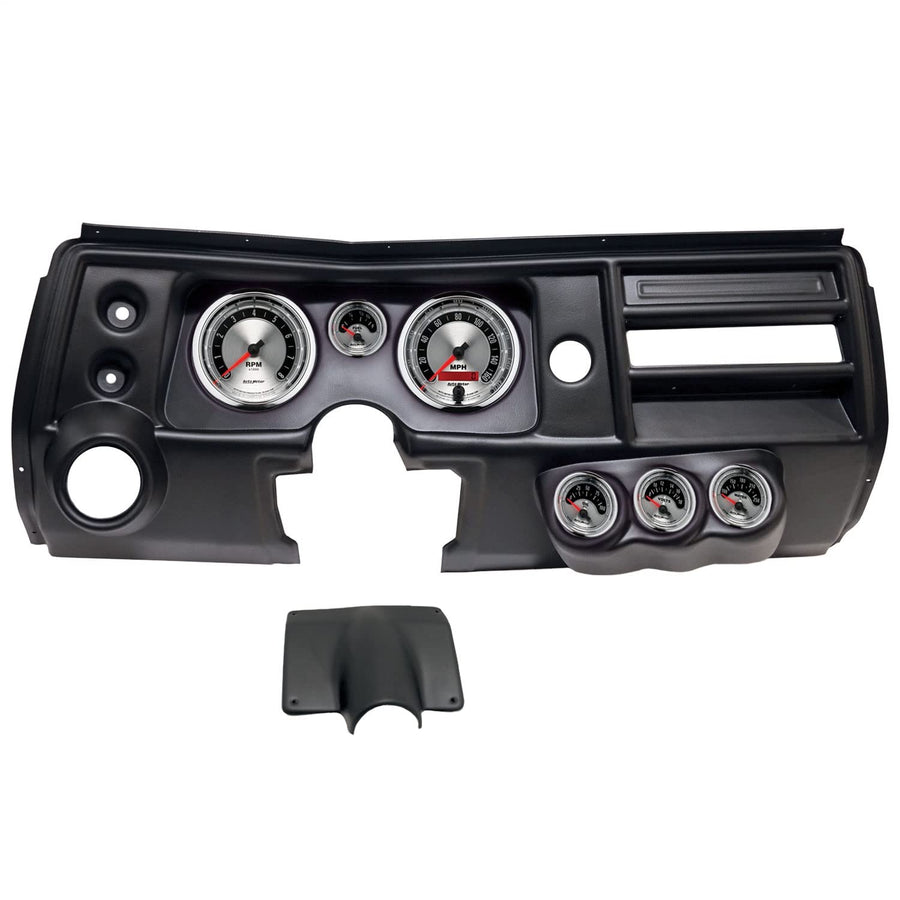 AutoMeter Dash Kit Direct Fit, (5" X2, 2 1/16" X4), Chevy Chevelle Vent 68, American Muscle (2904-01)