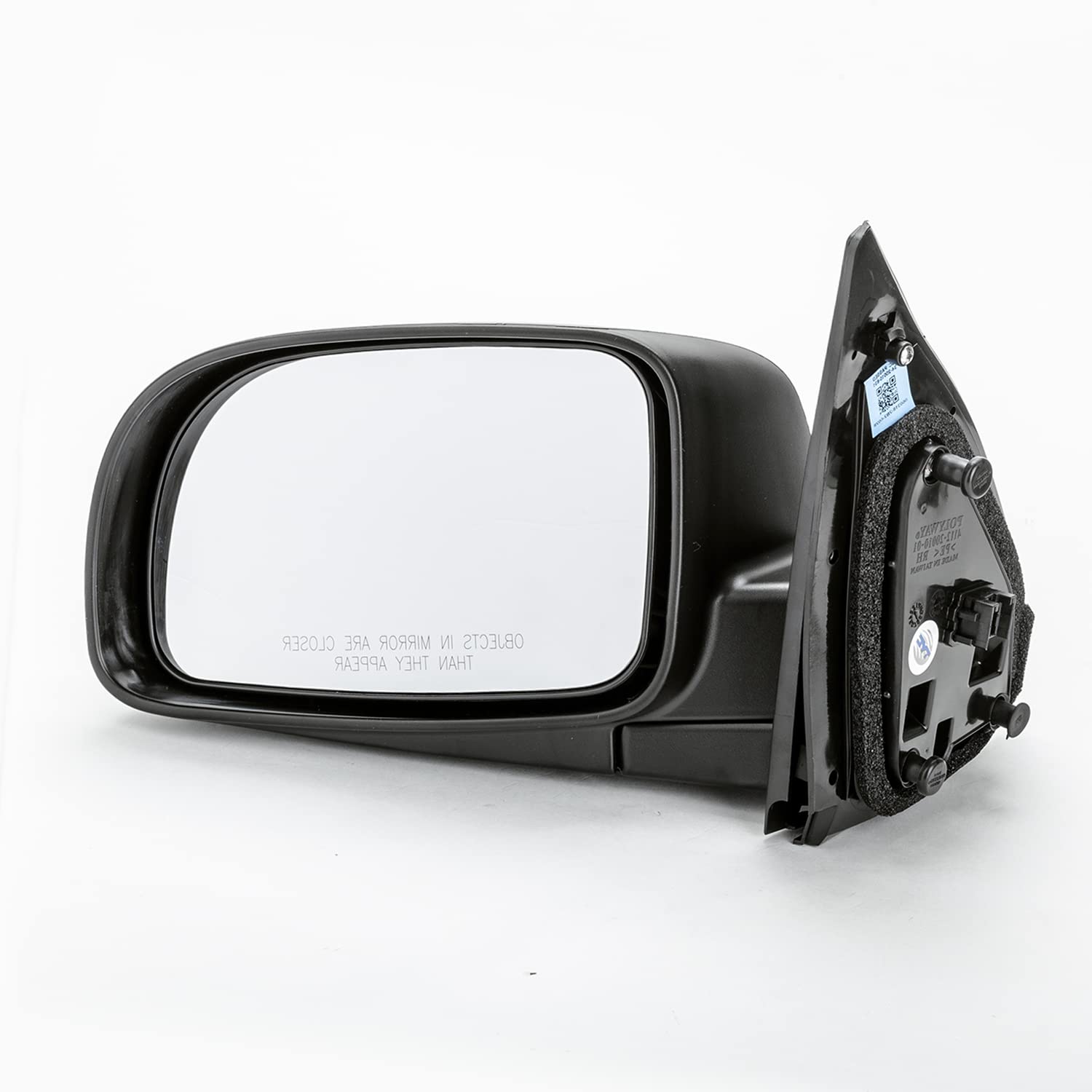 Hyundai Santa Fe TYC 7750032 Compatible Non Heated Power Replacement Driver Side Mirror, Black
