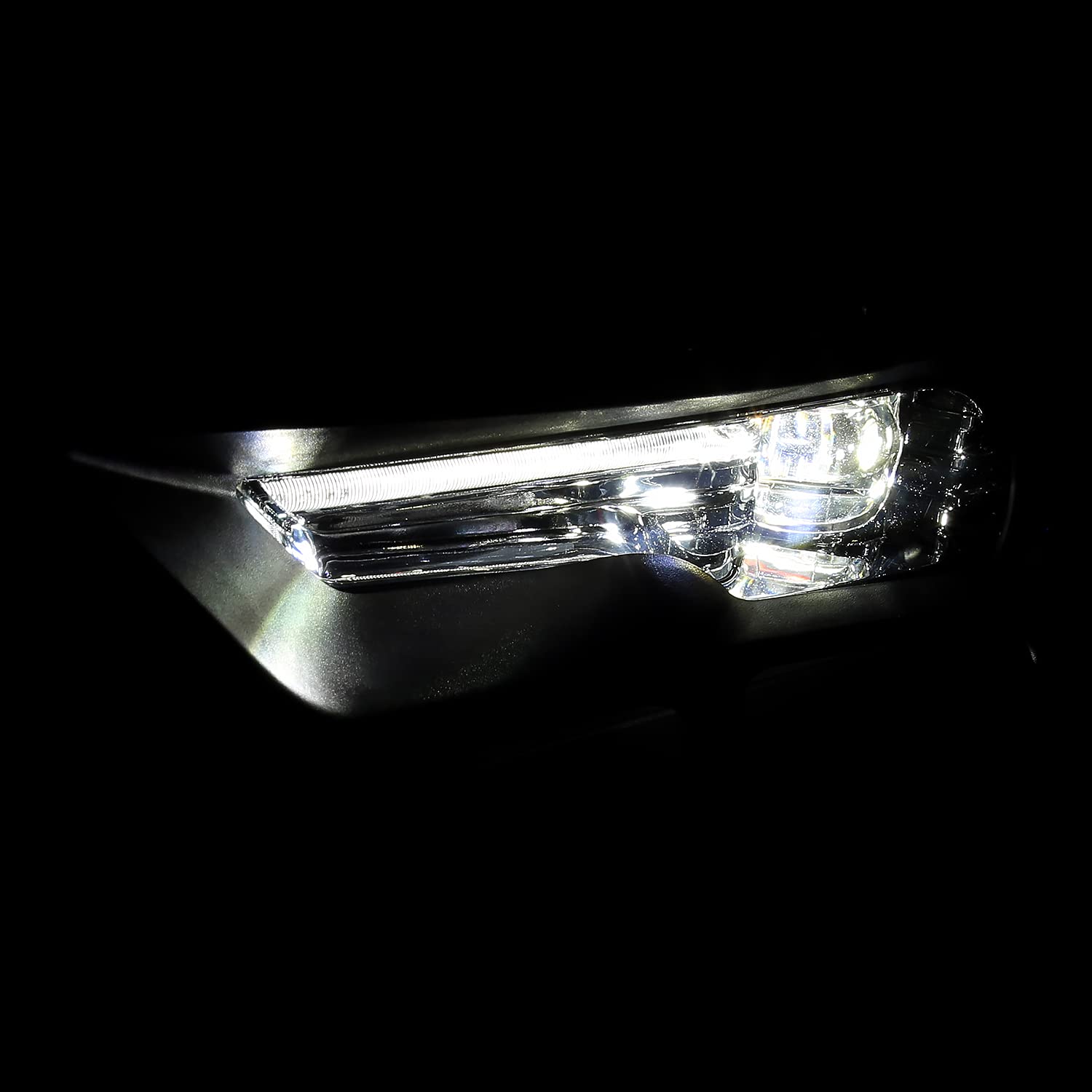 LED Fog Lights Spec-D Tuning Clear Lens + Built-In LED Bulbs + Switch Included Compatible with Ford Explorer 2018-2019 L+R Pair Assembly
