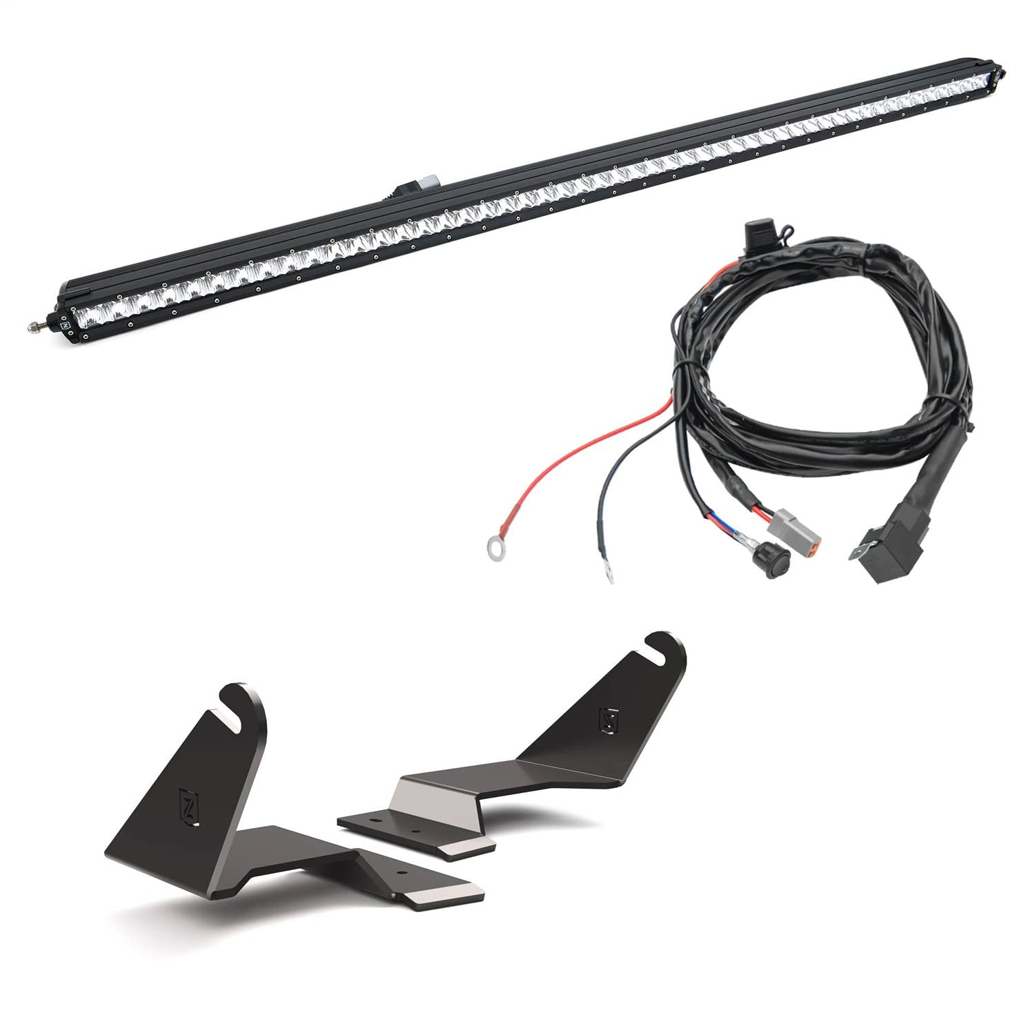 Front Roof LED KIT ZROADZ for a 2021-2022 Ford Bronco, Includes (1) 50 inch Straight Single Row Light Bar - Part # Z335411-KIT