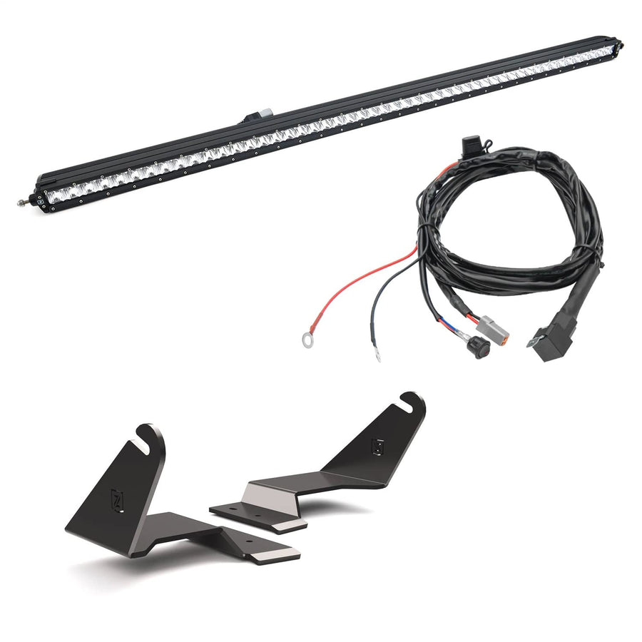 Front Roof LED KIT ZROADZ for a 2021-2022 Ford Bronco, Includes (1) 50 inch Straight Single Row Light Bar - Part # Z335411-KIT