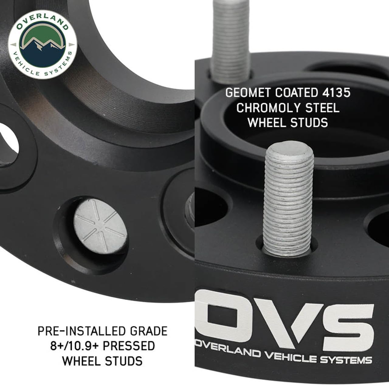 5x4.5 to 5x5 Overland Vehicle Systems - 1.25" Wheel Spacer/Adaptor (Pair) - (5x4.5 to 5x5 1.25" Wheel Spacer/Adaptor (Pair))
