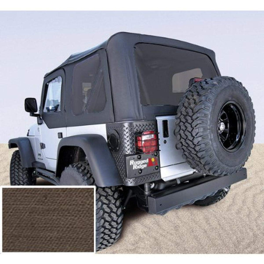 XHD Soft Top, Khaki, Tinted Windows | Rugged Ridge | 13730.36 | Fits 1997-2006 Jeep Wrangler TJ