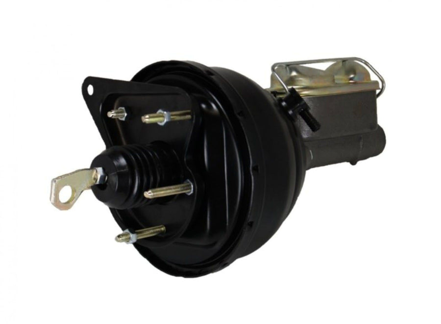 8 Inch LEED BRAKES Dual Diaphragm Power Brake Booster With Bracket, 1 Inch Bore Master Cylinder (Black)