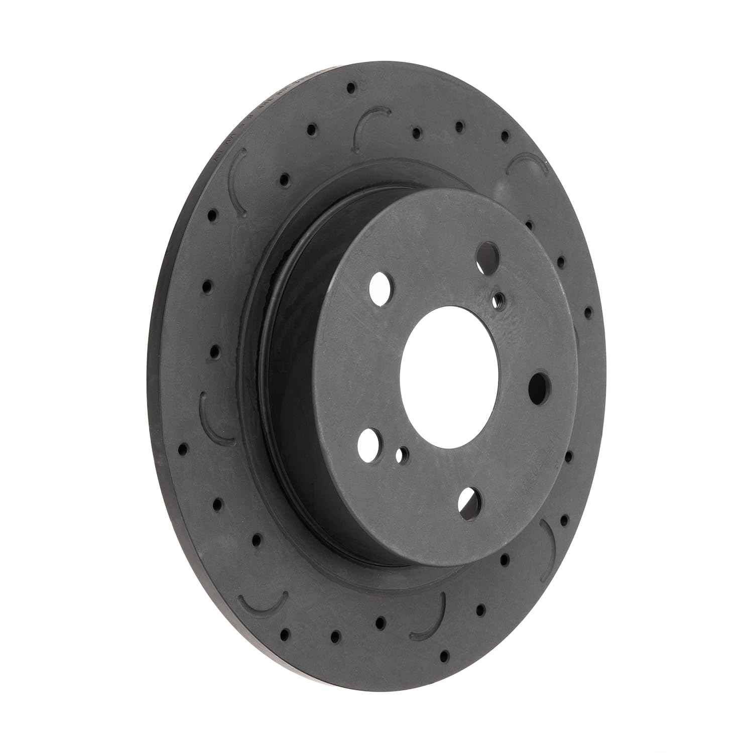 Talon Cross-Drilled and Slotted Solid Rotor, Hawk Performance Brakes, 10.98 in. Diameter, 1.66 in. Height