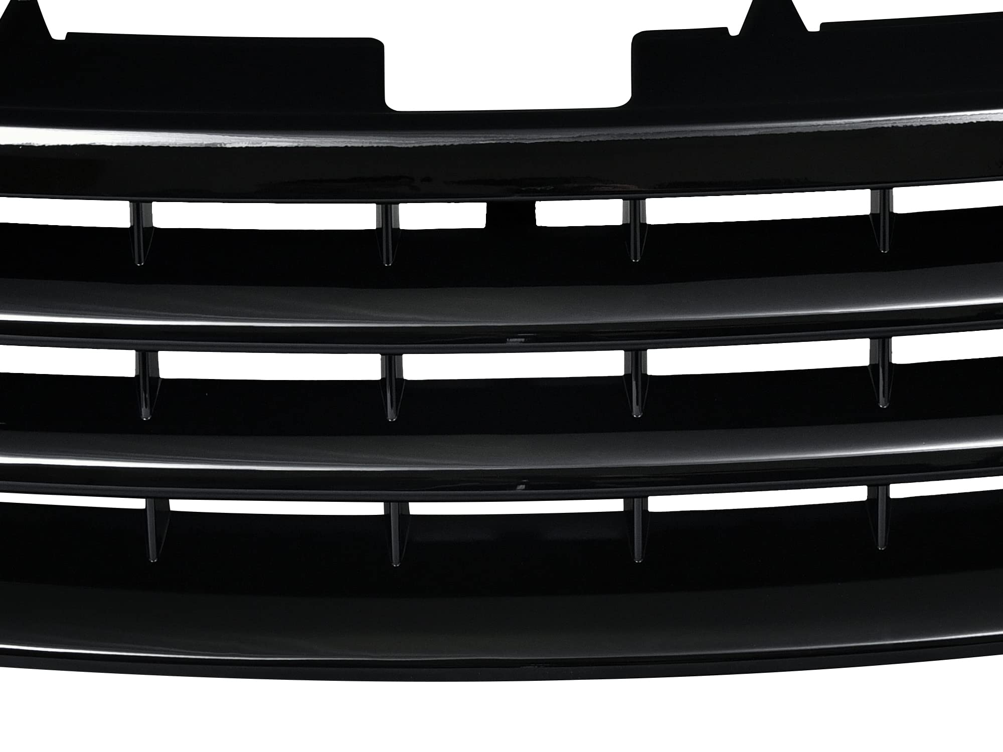 7150614 Armordillo USA Horizontal Front Hood Grille - Gloss Black Fits 2003-2007 Volkswagen Touareg