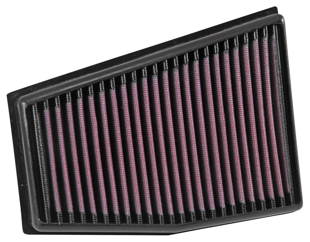 K&N Engine Air Filter: Washable, Increase Power & Acceleration, Premium, Replacement Car Air Filter: Compatible with 2010-2015 AUDI (RS4, RS5, A4, A5), 33-3032