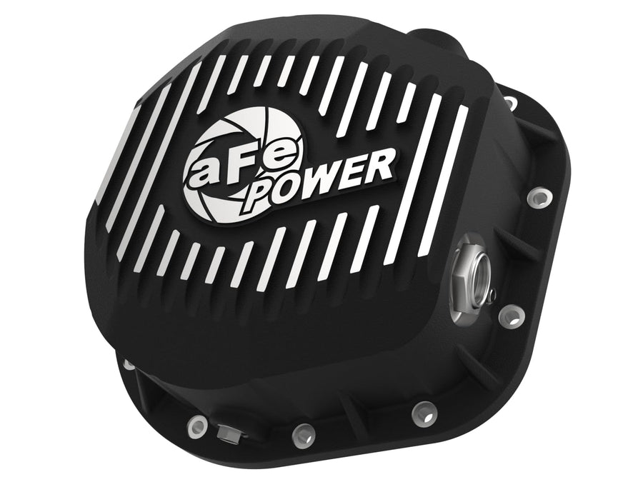 aFe POWER Differential Cover Pro Series Black w/Machined Fins - #46-70022 - Ford F-250/F-350/Excursion 86-25 V8 (td) (10.25/10.50-12)