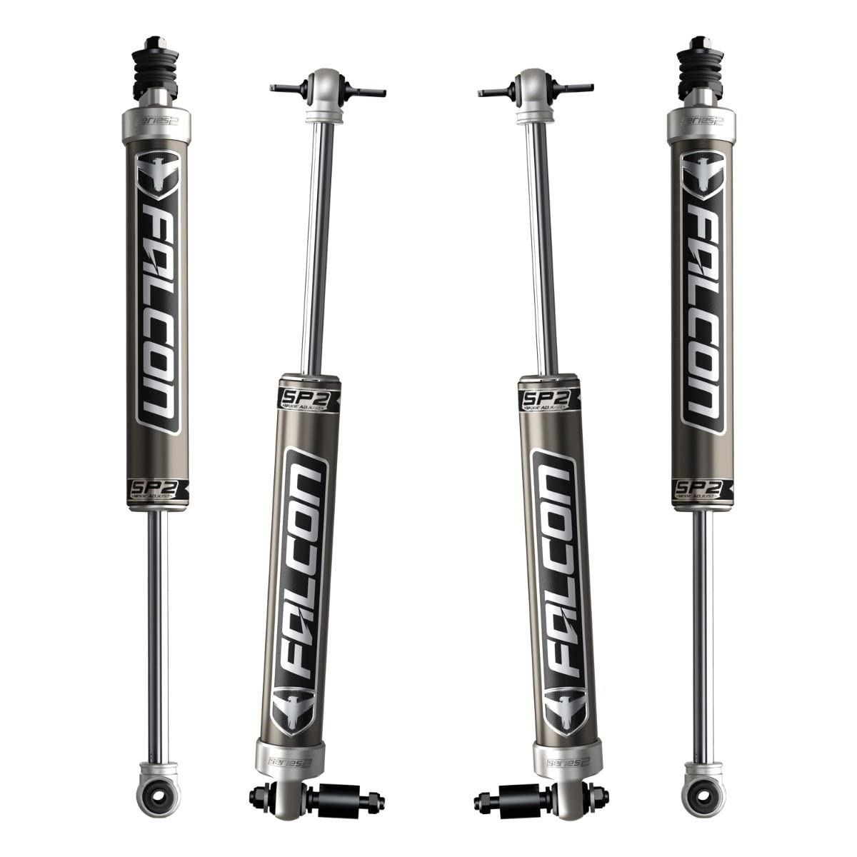 Falcon JK 2DR SP2 2.1 Monotube Shock Kit (3–3.5” Lift)