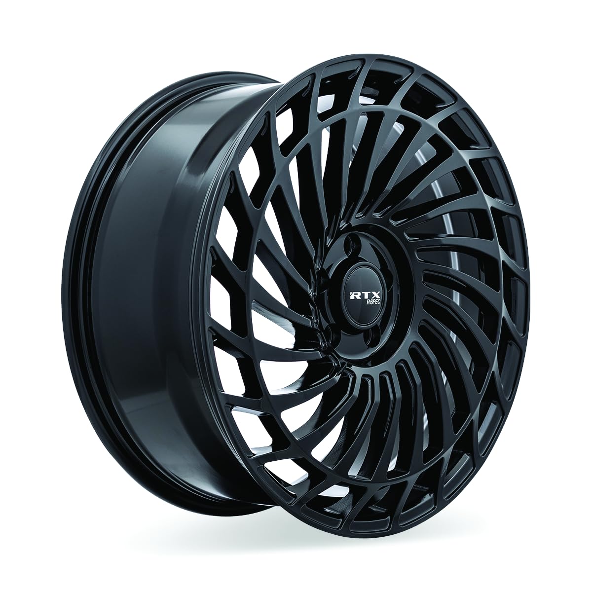 RS06 RTX Custom Wheel - 19x8, 40 Offset, 5x108 Bolt Pattern, 63.4mm Hub - Gloss Black Rim