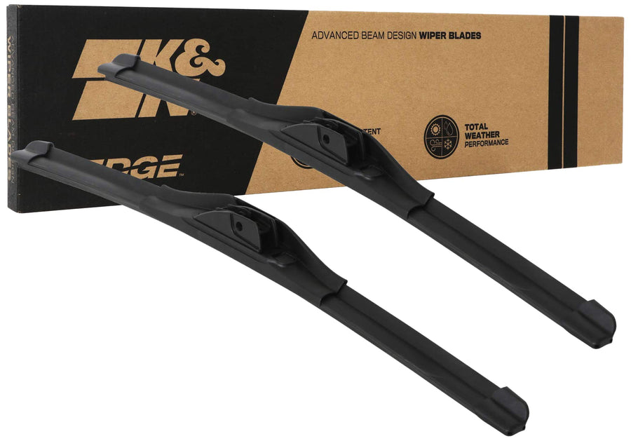 Wiper Blades K&N EDGE: All Weather Performance, Superior Windshield Contact, Streak-Free Wipe Technology: 20" (Pack of 2)