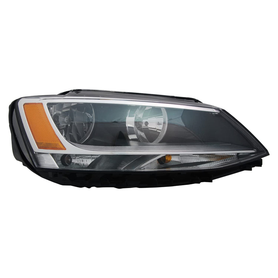 Right TYC Headlight Assembly Compatible with 2011-2016 Volkswagen Jetta