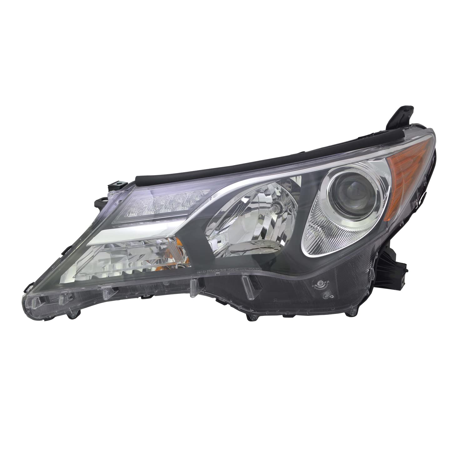 Left TYC Headlight Assembly Compatible with 2013-2015 Toyota Rav4