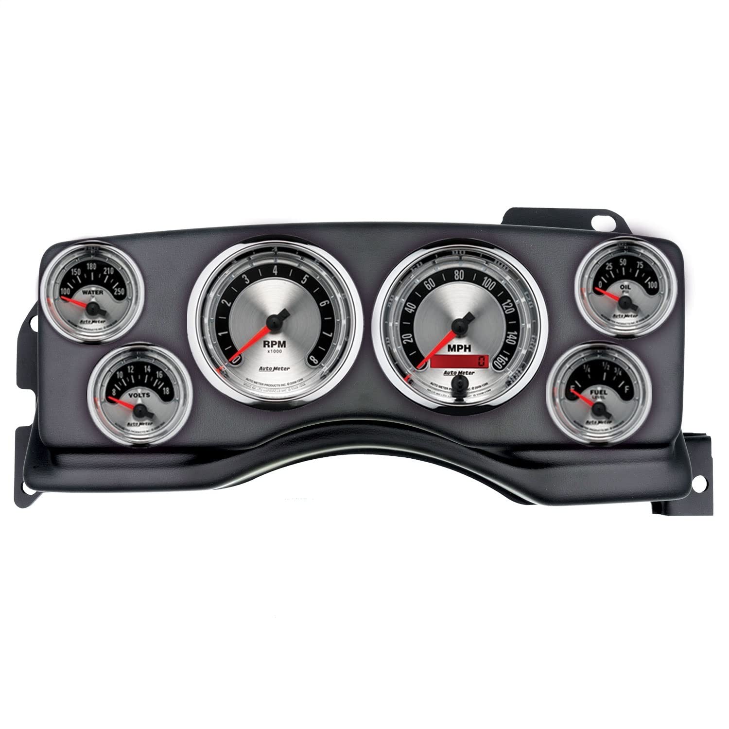 AutoMeter Dash Kit Direct Fit, (3 3/8" X2, 2 1/16" X4), Ford Mustang 90-93, American Muscle (2927-01)