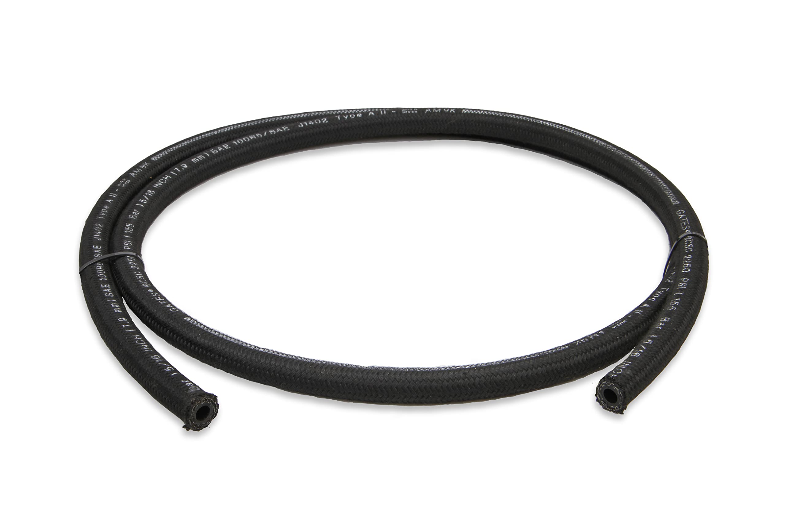 -6 Black Earl's Power Steering Hose Per Ft.
