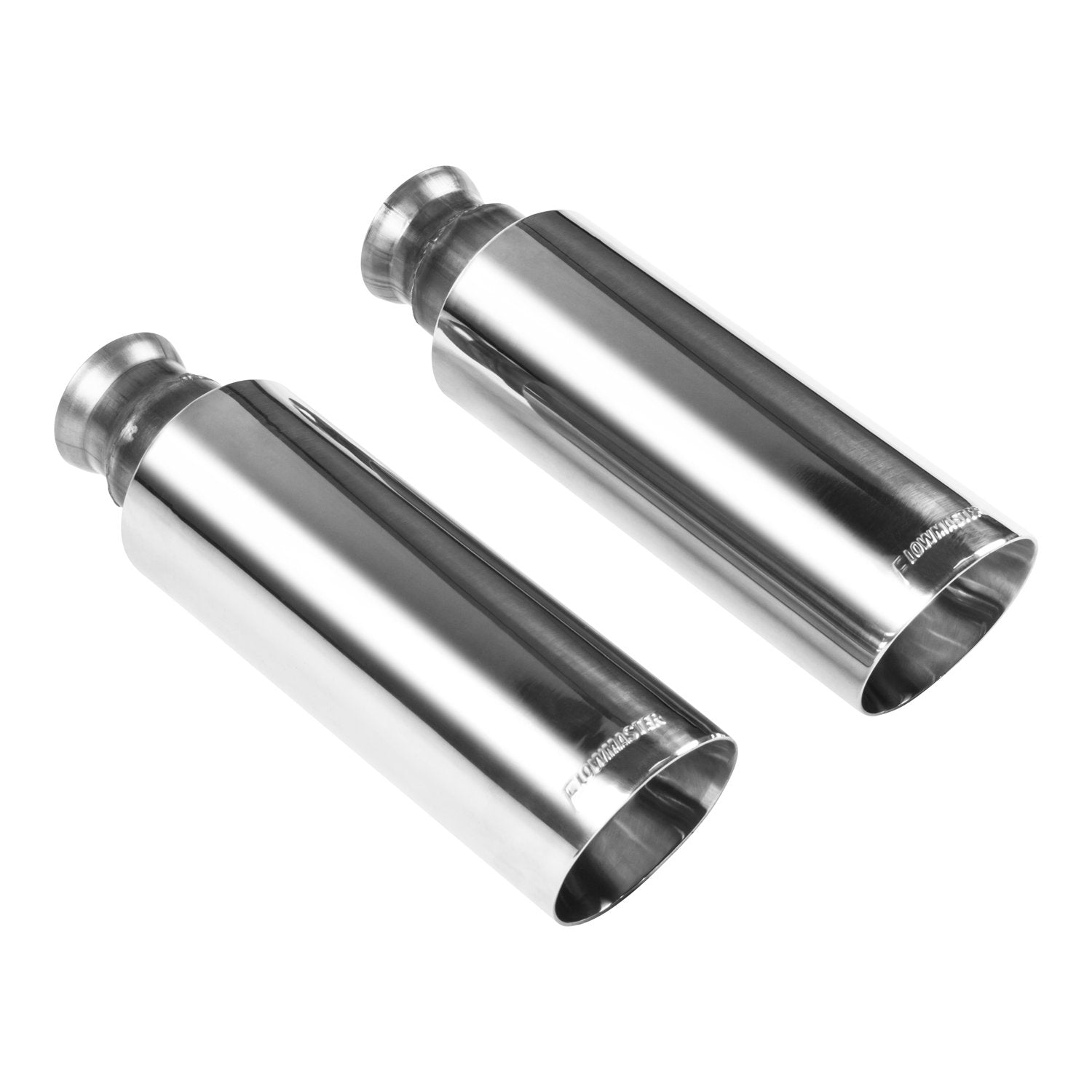 Flowmaster Exhaust Tip 15356 4 Inch Angle Cut Polished 304 Stainless Steel Direct Fit Compatible with 2009-2024 Classic Body RAM 1500 5.7L Hemi with Factory Dual Exhaust