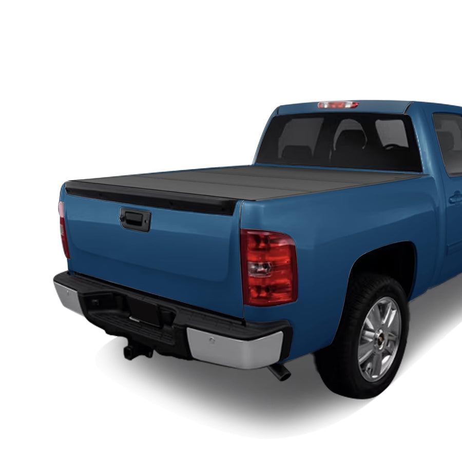 CoveRex TFX Series Armordillo USA Low Profile Hard Tri-Fold Truck Bed Tonneau Cover Fits 2007-2013 Chevy Silverado GMC Sierra 1500/2007-2014 2500 3500 HD 5.8 Ft (68") Short Bed