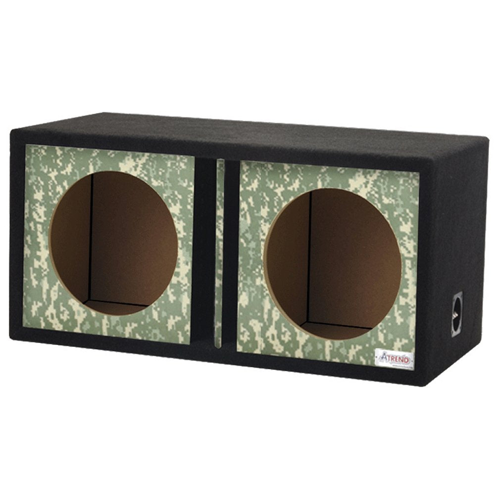 Atrend Dual Vented GFX Series Divided Chamber 10" Subwoofer Enclosure (Desert Digi Camo)