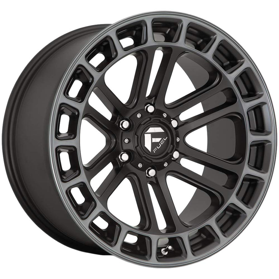D720 FUEL OFF-ROAD HEATER 22X10, 6X135, 4.99, -13mm MATTE BLACK DOUBLE DARK TINT MACHINED - D72022008950