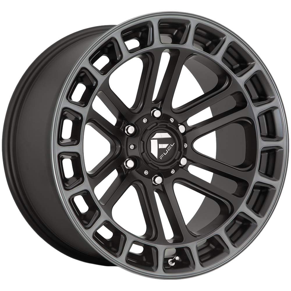 1PC FUEL HEATER 20x10 6x135.00 MATTE BLACK DOUBLE DARK TINT MACHINED (-18 mm) Wheel