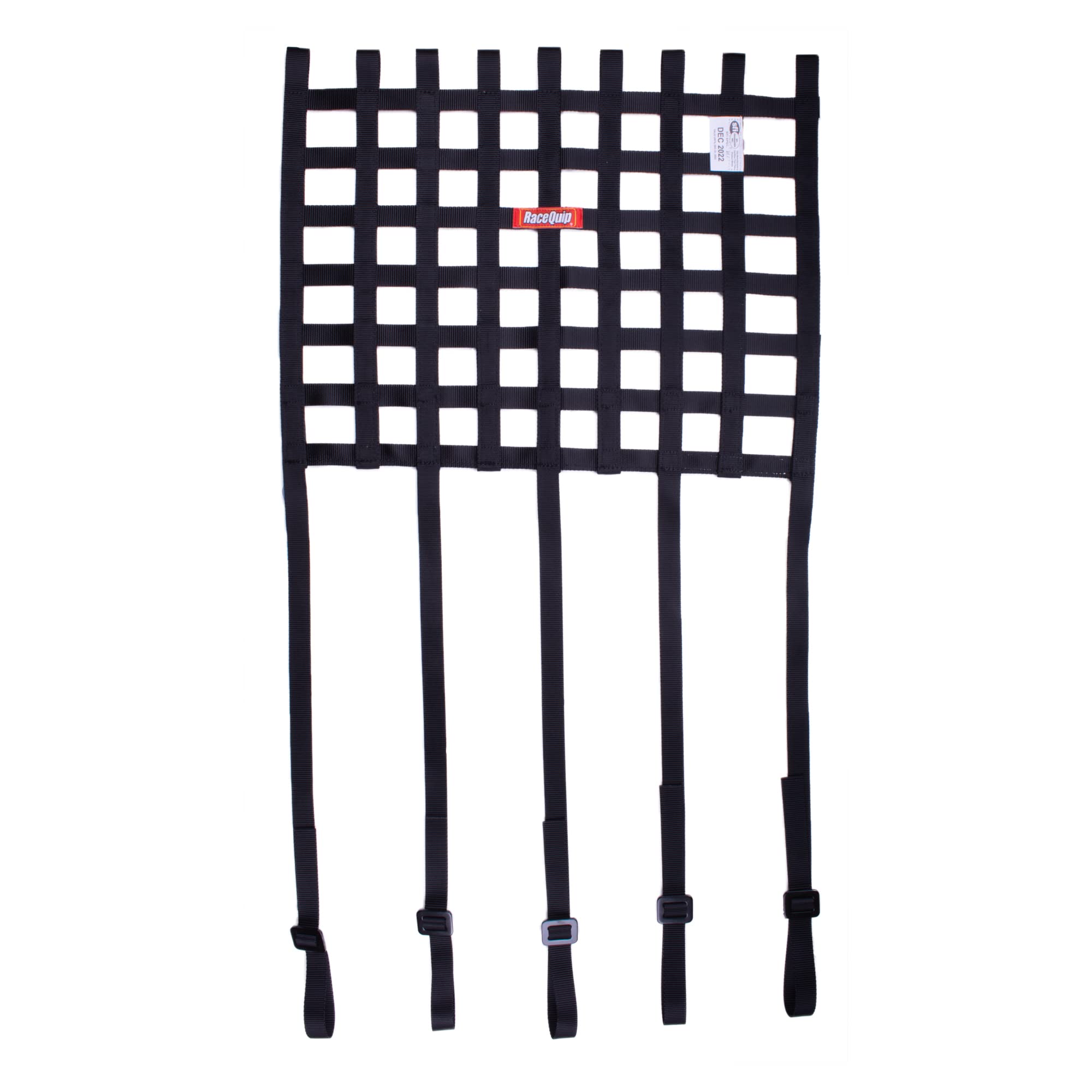 825001RQP RaceQuip® SFI 27.1 Ribbon Window Net with 1 in Mounting Straps 15 x 18