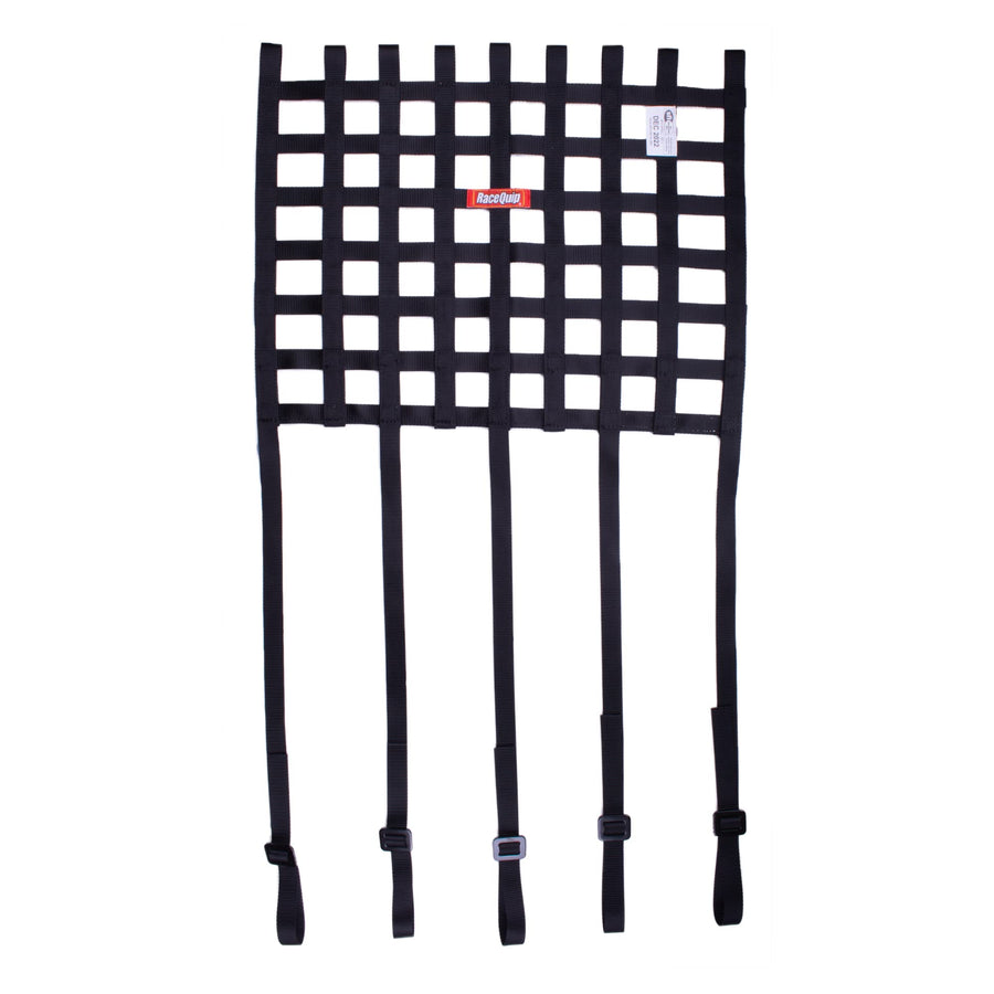 825001RQP RaceQuip® SFI 27.1 Ribbon Window Net with 1 in Mounting Straps 15 x 18