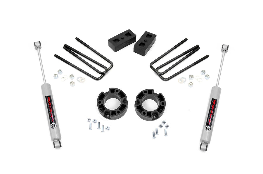 3.5" Rough Country Suspension Lift Kit with Strut Spacers/N3 Rear Shocks for Chevy Silverado & GMC Sierra 1500 (2007-2013) 2WD
