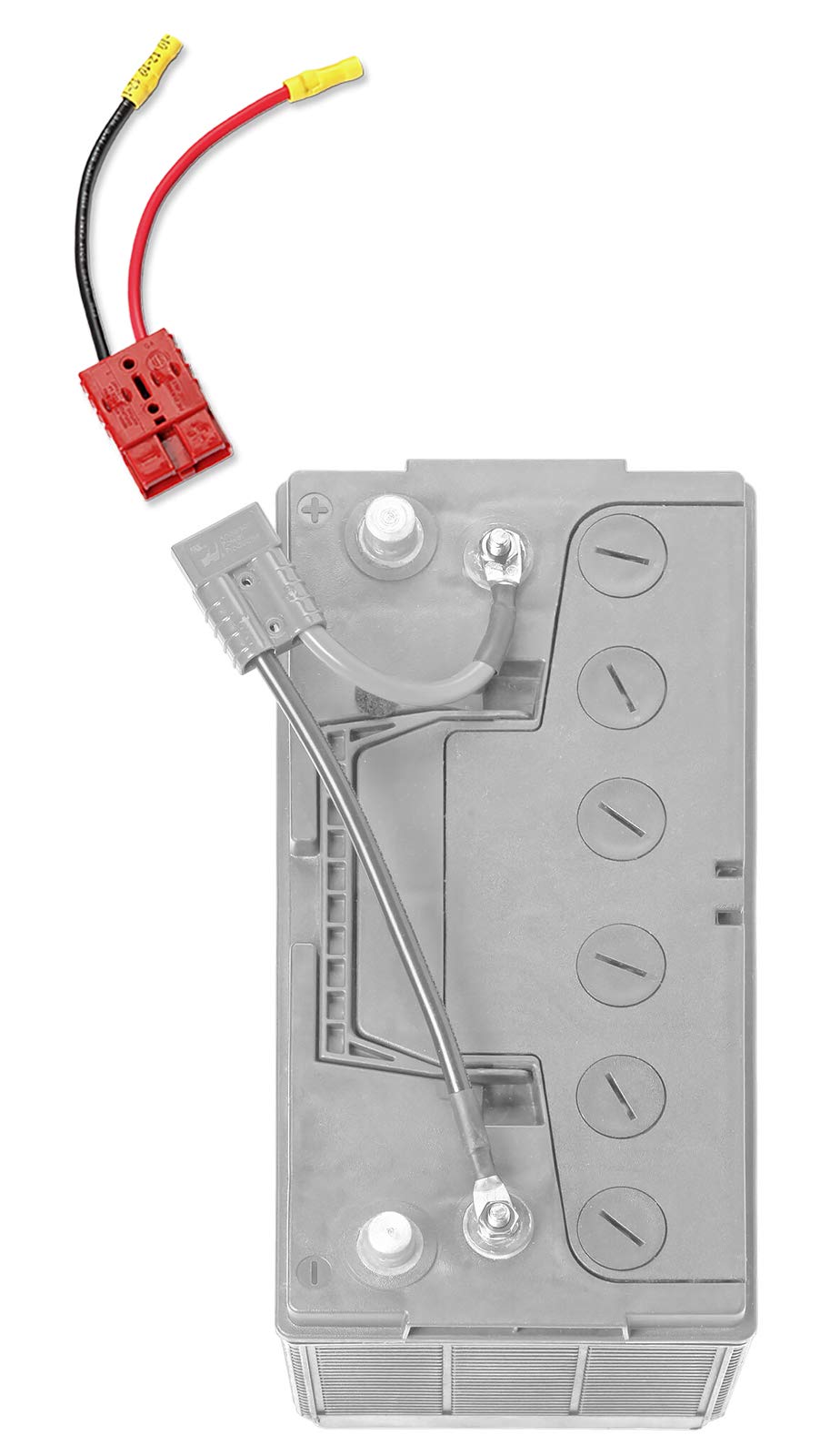 12V Connect-Ease Single 10 AWG Connector Kit RCE12VB10 | Quick Connect Wire Connectors for Trolling Motors, Battery Chargers, Solar Panels & More | Lithium-Compatible | Batteries Not Included